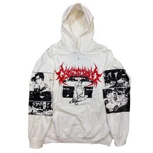 Ghost Supply Initial D racing manga car anime hoodie streetwear L discontinued
